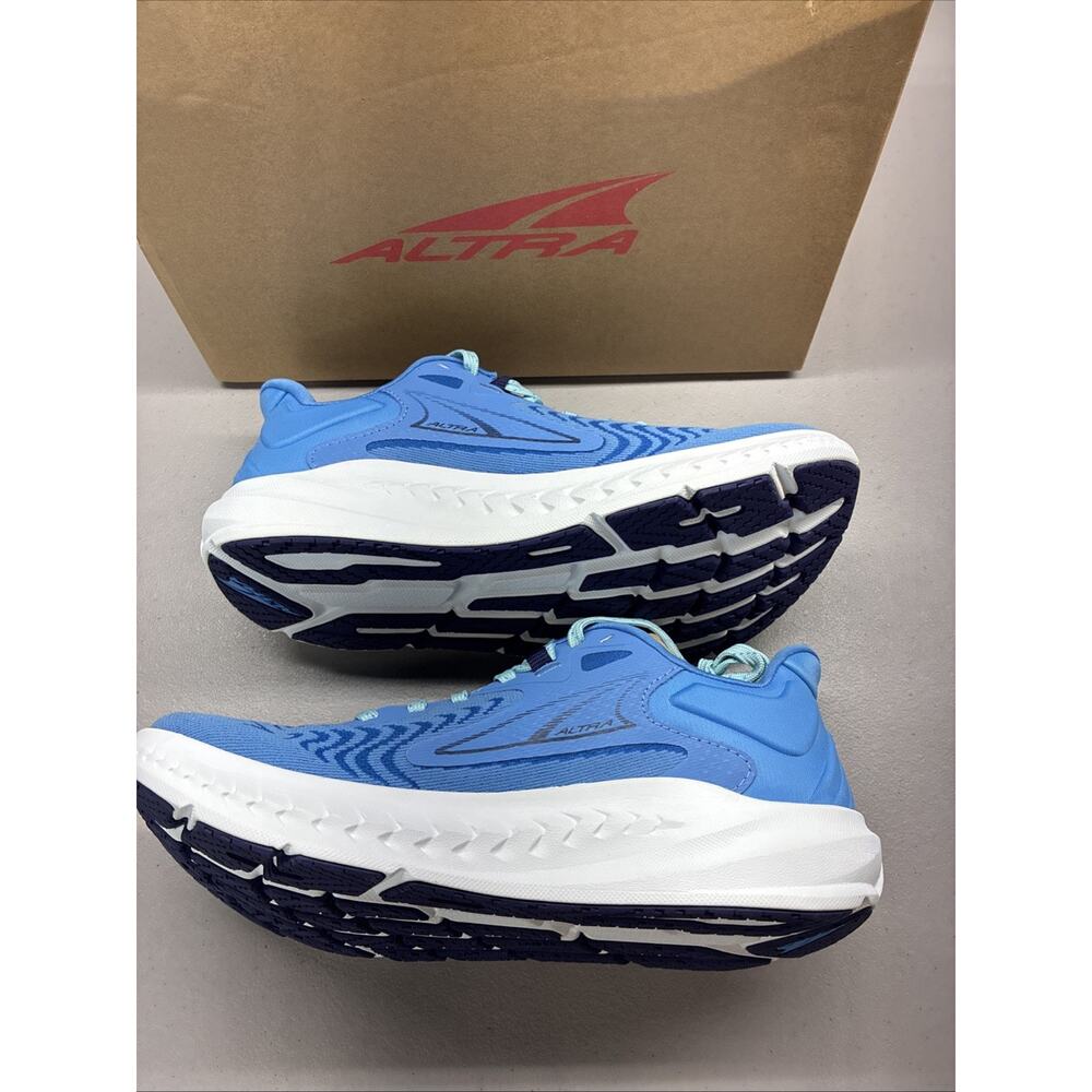 Altra Torin 7 Shoes Womens 7 W Blue White Road Running Max Cushioned Footshaped - Picture 2 of 7